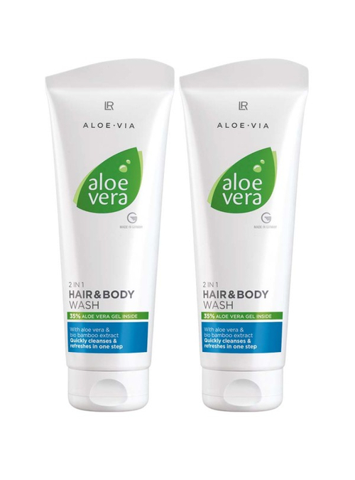 LR Aloe Vera Haar- & Körpershampoo // Hair & Body Wash - 2er-Set