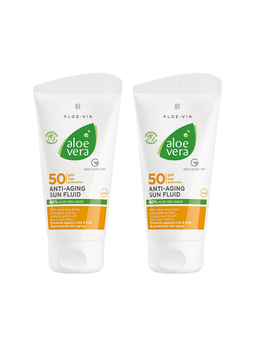 LR Aloe Vera Anti-Aging Sonnenfluid LSF 50 2er Set