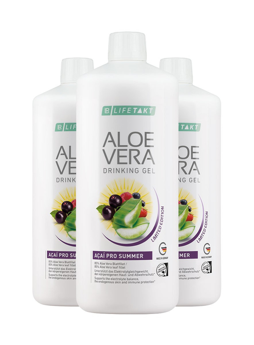 LR Aloe Vera Drinking Gel AÇAÍ PRO SUMMER - 3er Set