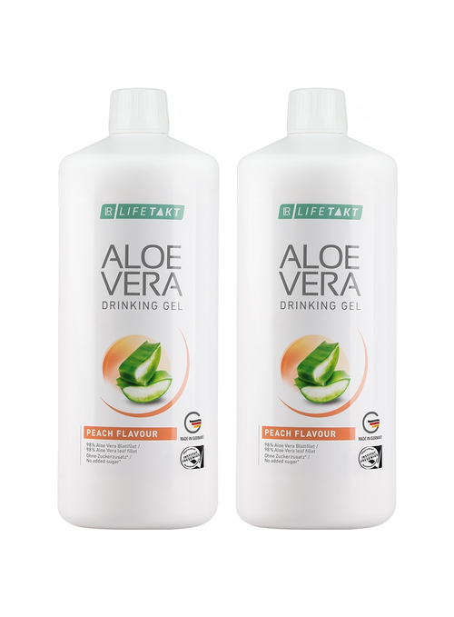LR Aloe Vera Drinking Gel Pfirsich Geschmack 2er Set