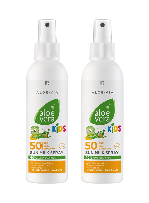 LR Aloe Vera Kinder Sonnenmilchspray LSF 50 - 2er Set