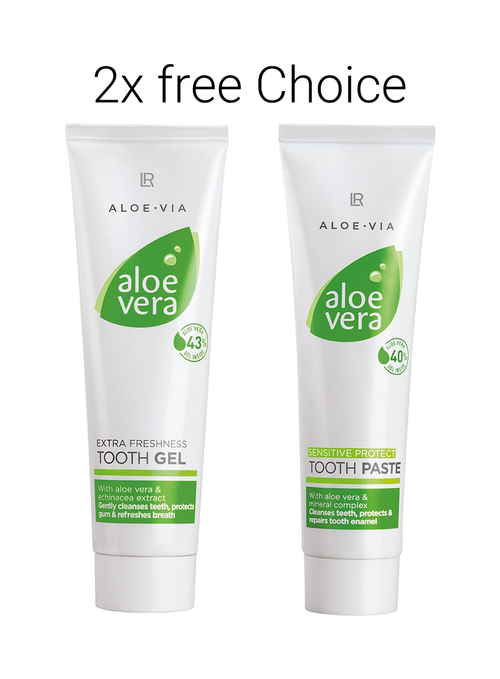 LR 2 x Aloe Vera Zahngel (Tooth Gel) normal / Zahnpasta Sensitive - freie Auswahl