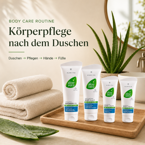 LR Körperpflege Routine nach dem duschen