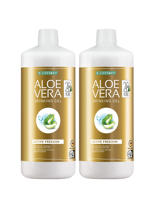 LR Limitiertes Aloe Vera Drinking Gel Set Freedom 2er Set + GRATIS