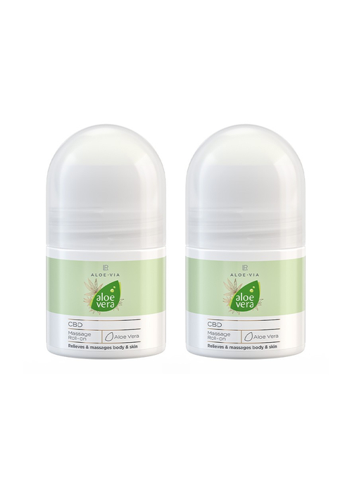 LR ALOE VIA Aloe Vera CBD Massage-Roll-on 2er Set