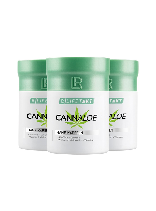 LR LIFETAKT CANNALOE Nahrungsergänzungs-Kapseln 3er Set